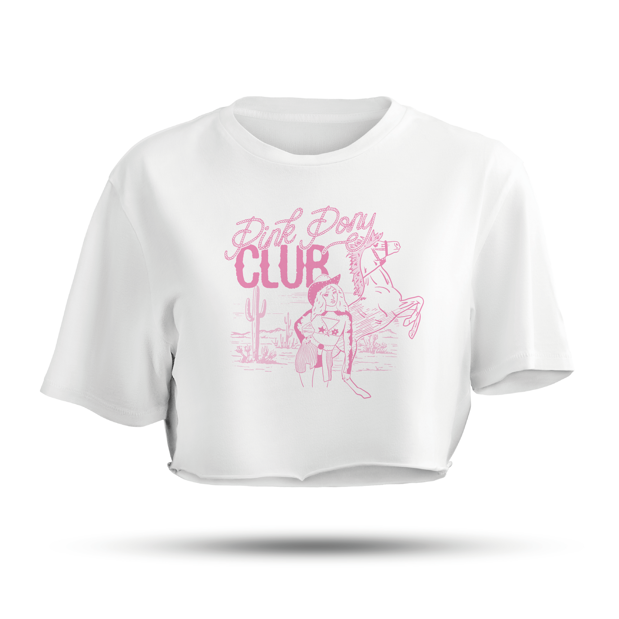 Pink Pony Club Cropped T-Shirt