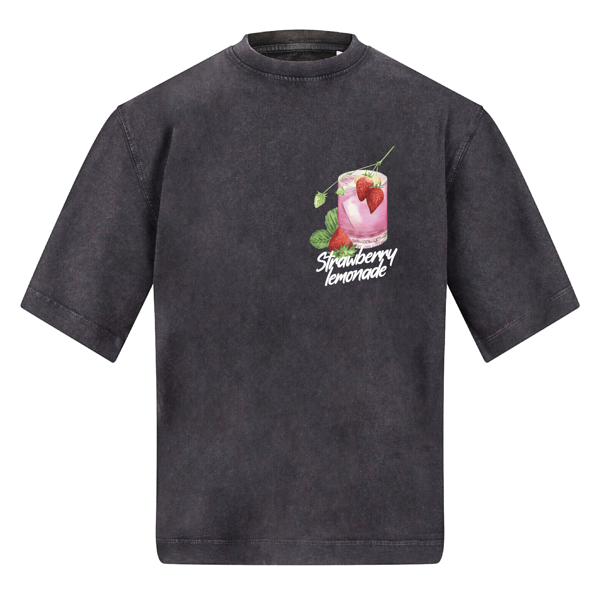 Strawberry Lemonade Oversized Washed Boxy T