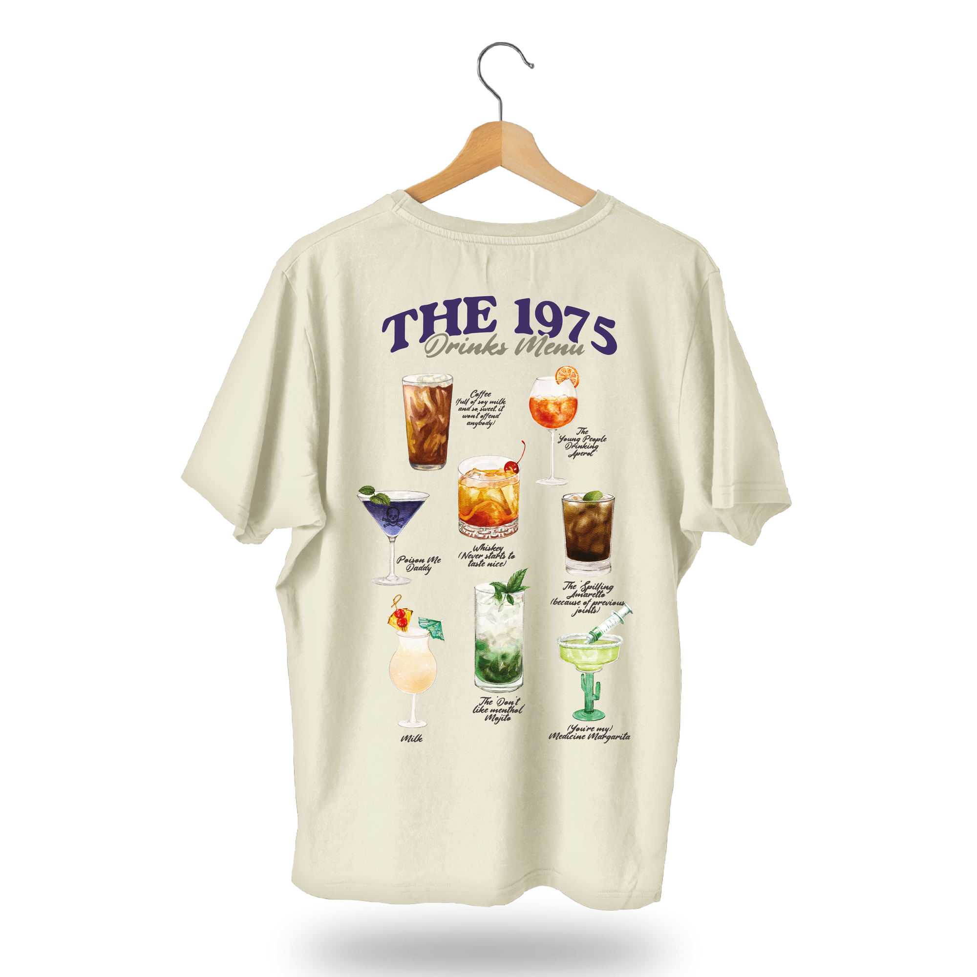 The 1975 Drinks Menu T-Shirt