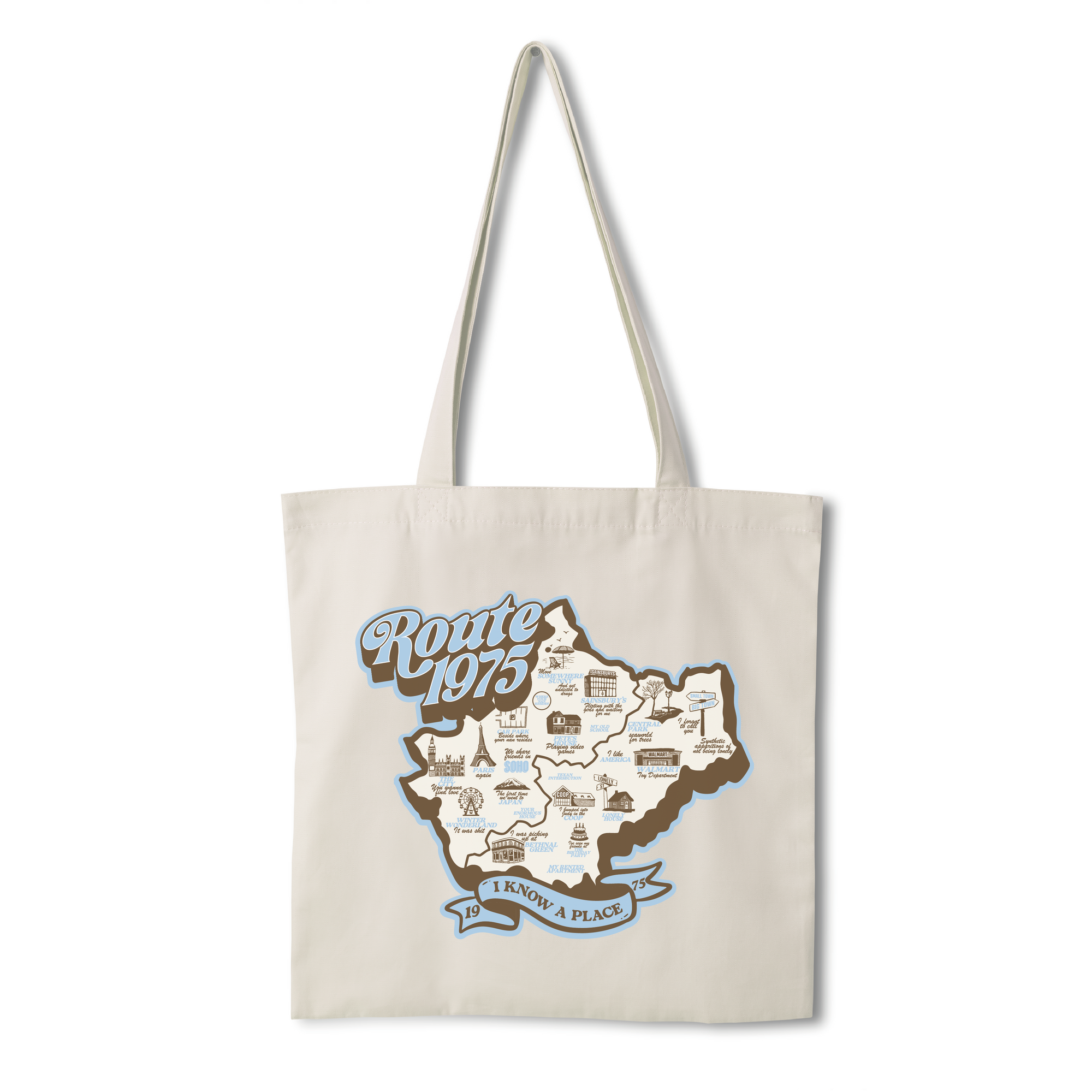 Route 75 The Map Tote Bag