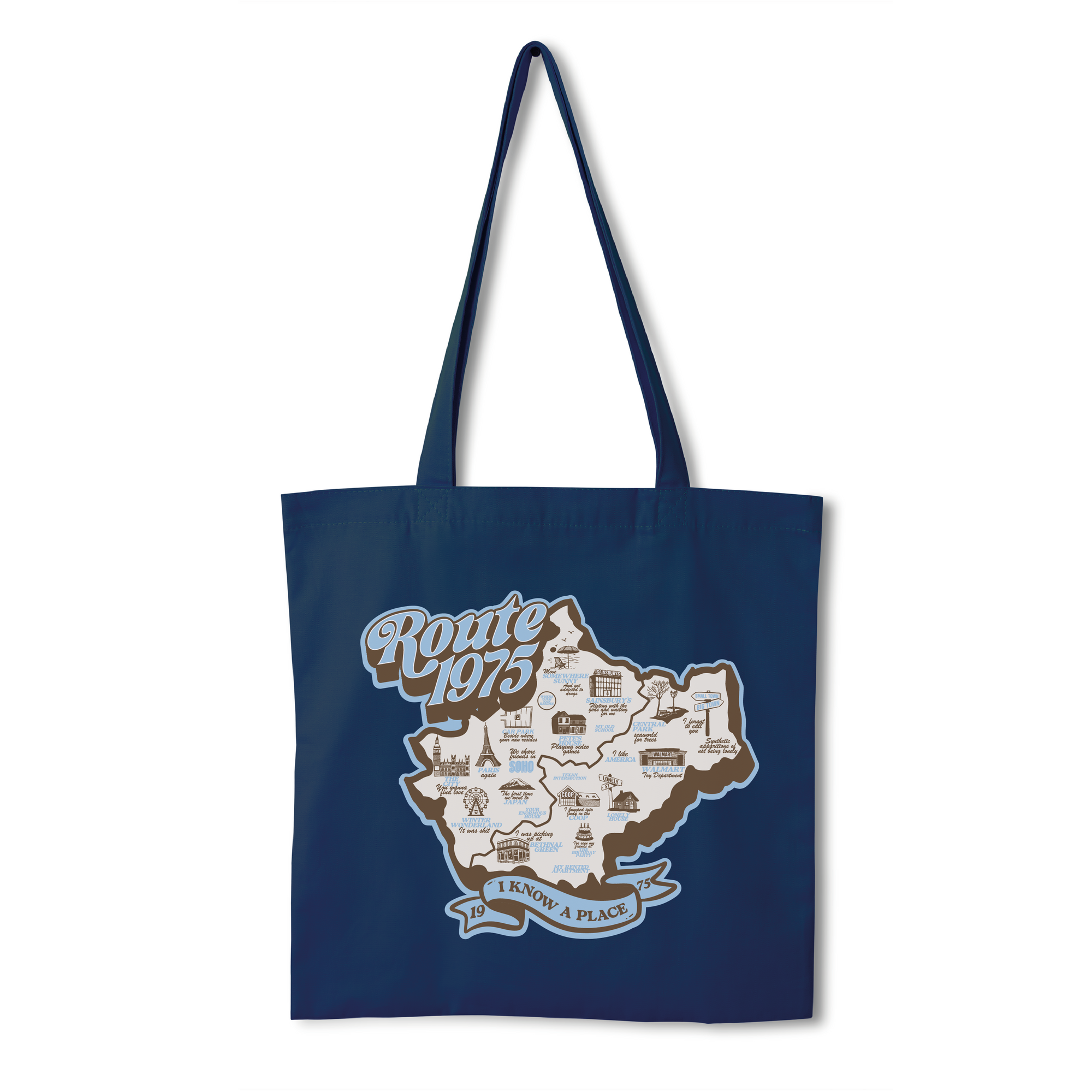 Route 75 The Map Tote Bag