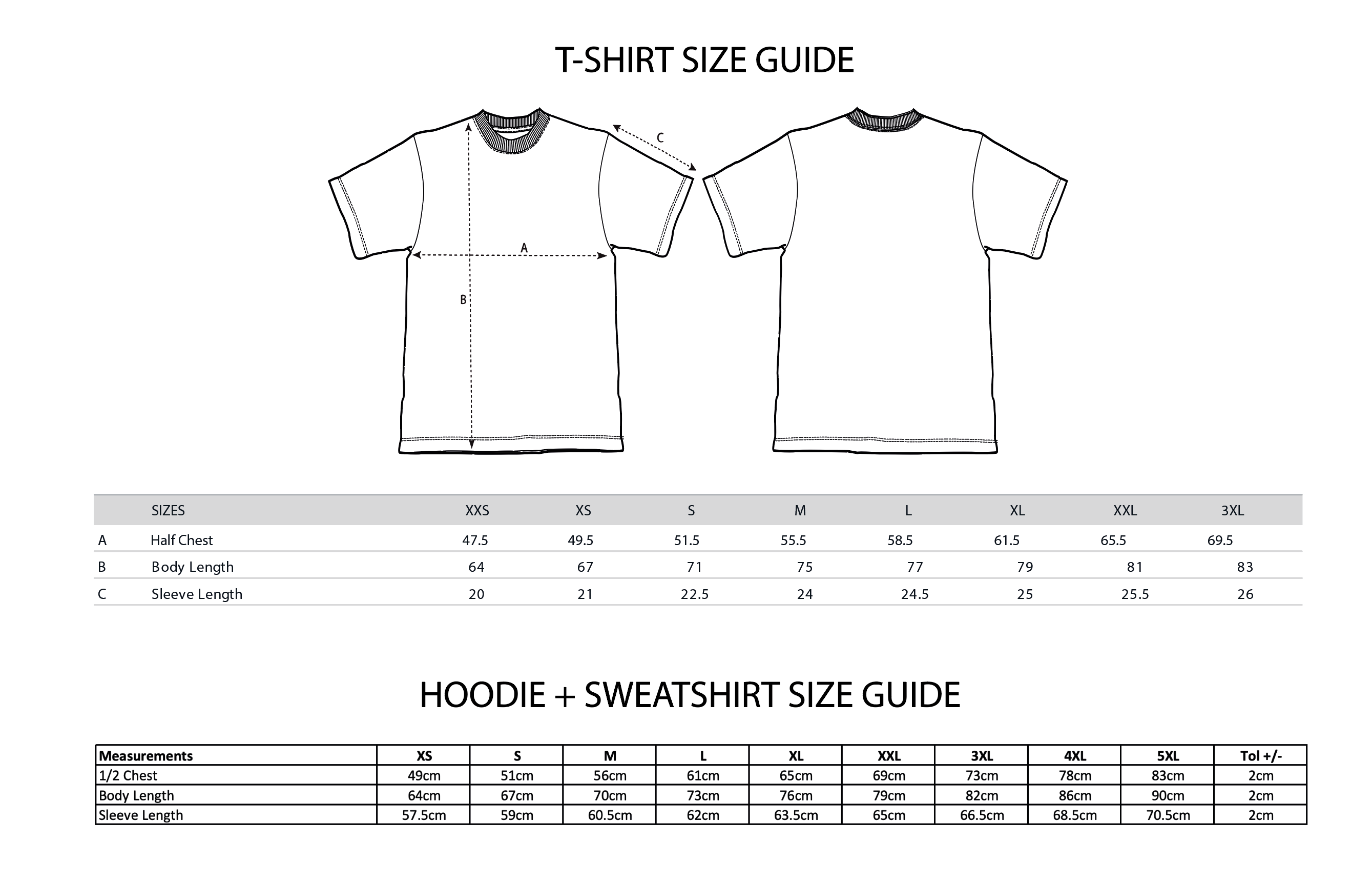 Size Guide – Dayofthemoon