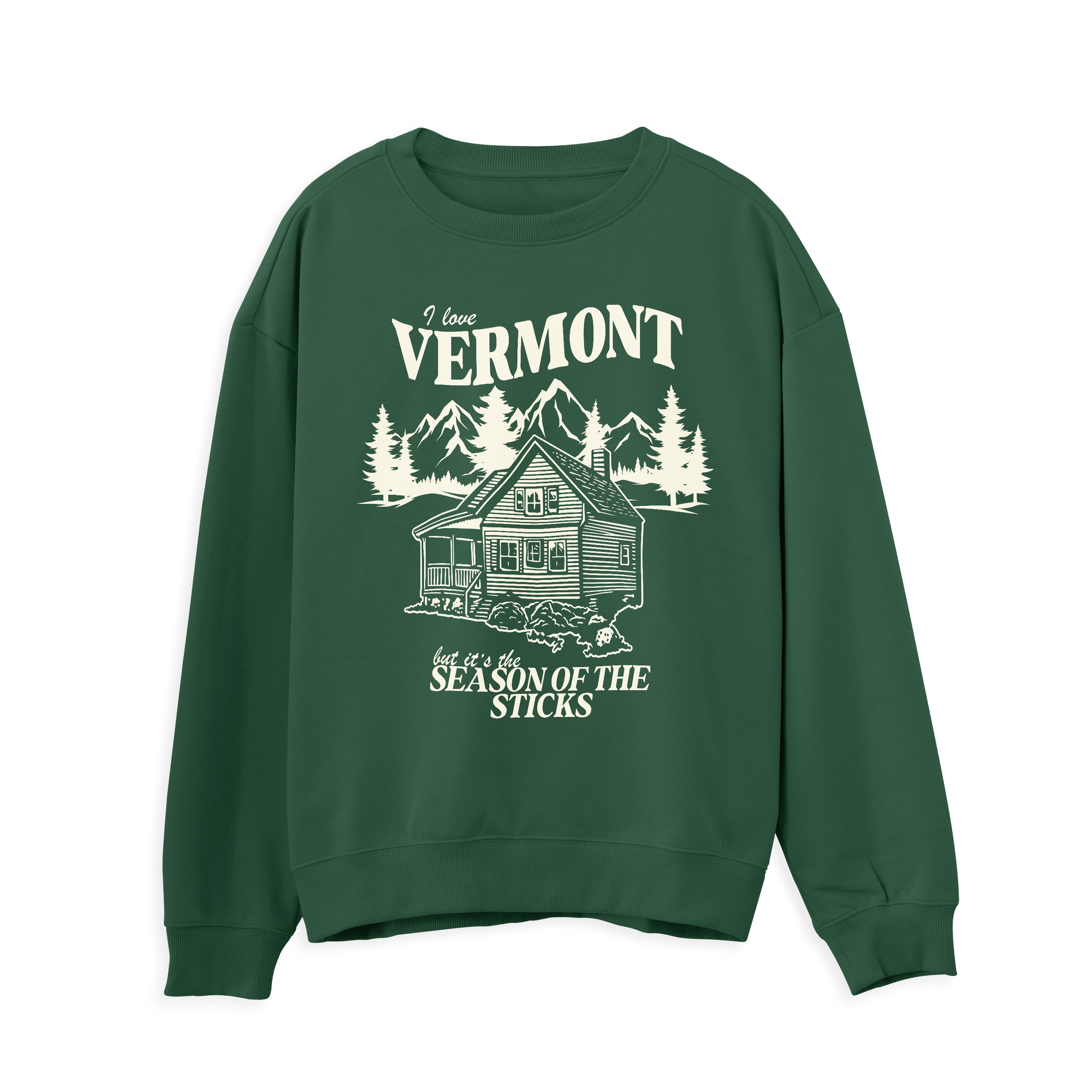 Stick Season Sweatshirt Green