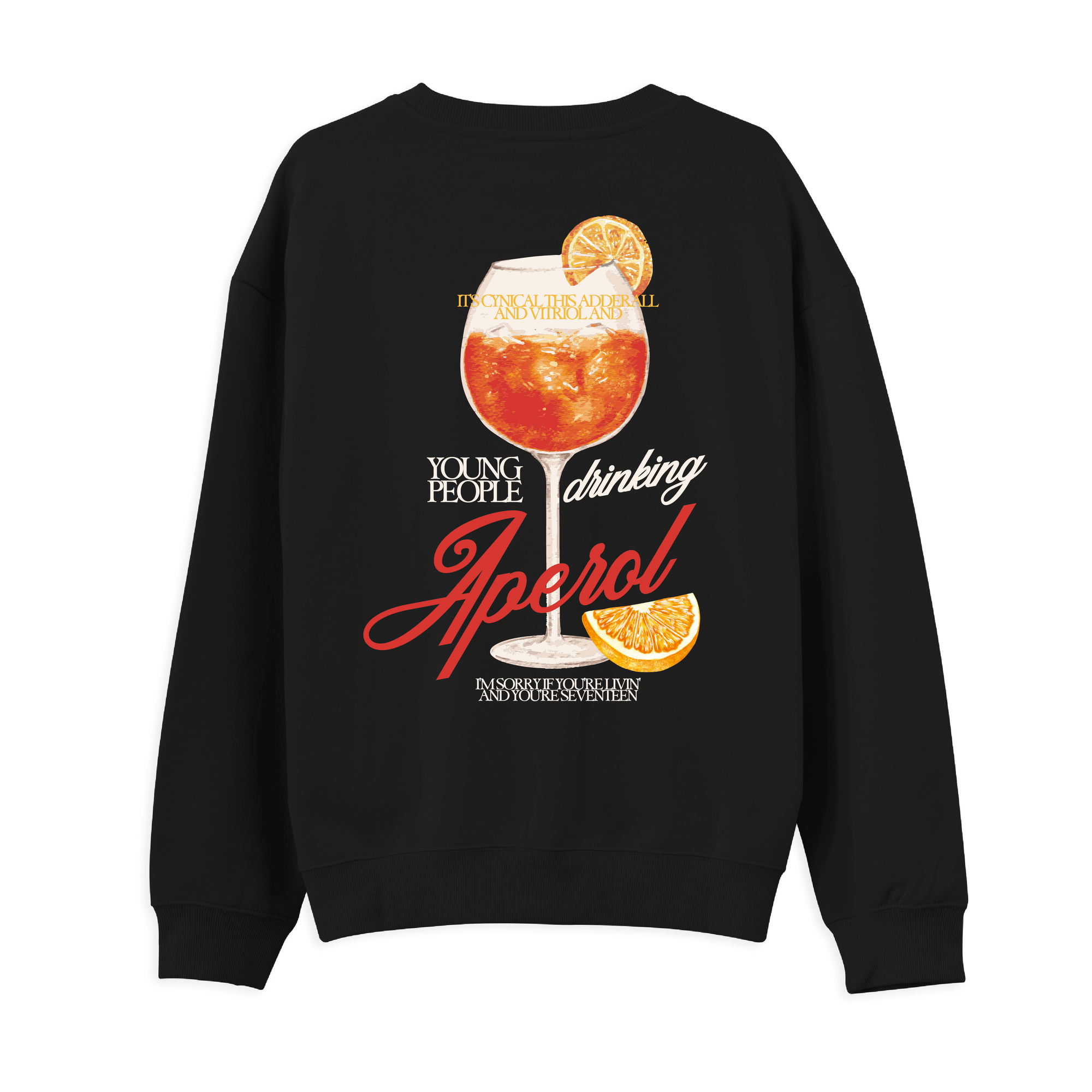 Young People Drinking Aperol Sweatshirt