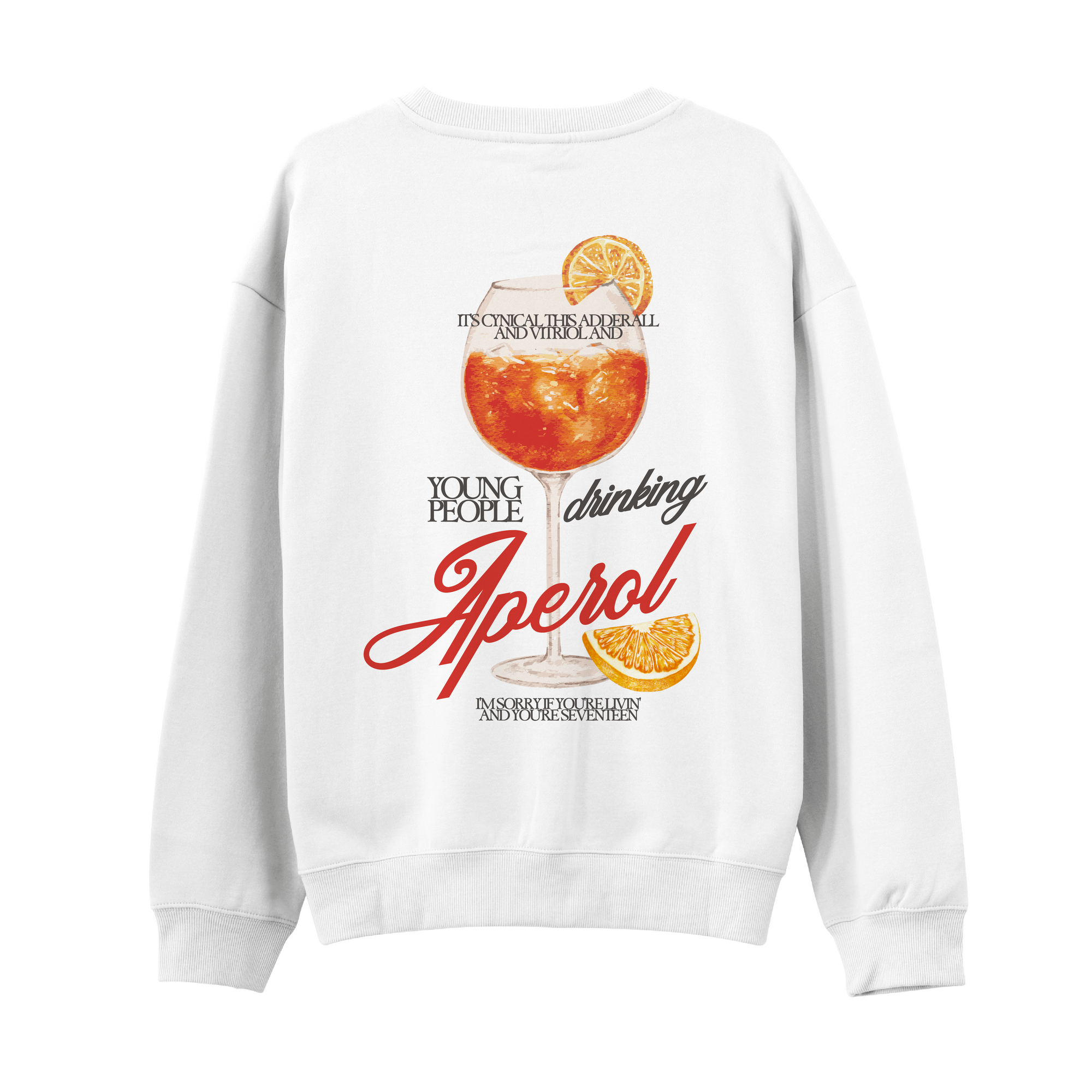 Young People Drinking Aperol Sweatshirt