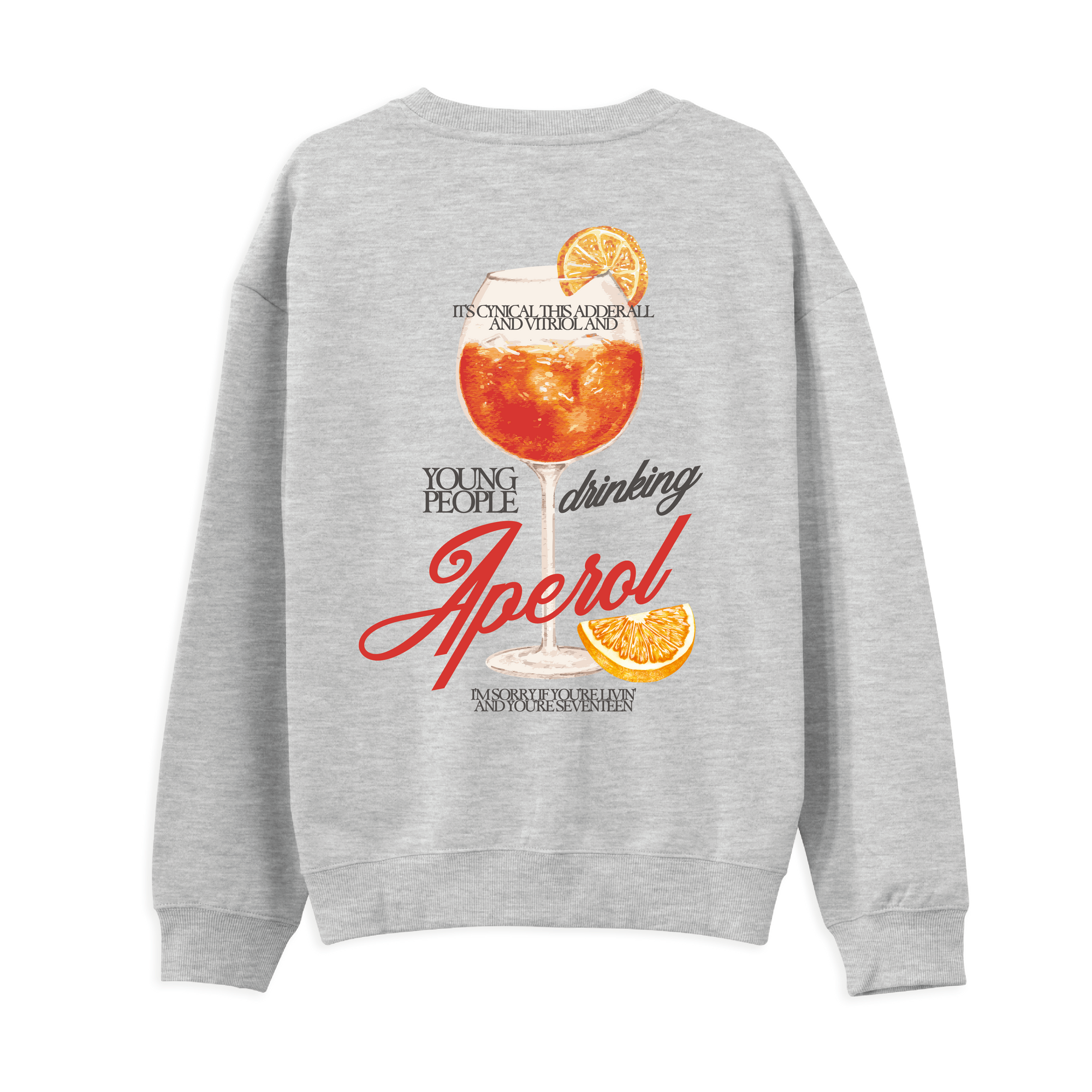 Young People Drinking Aperol Sweatshirt
