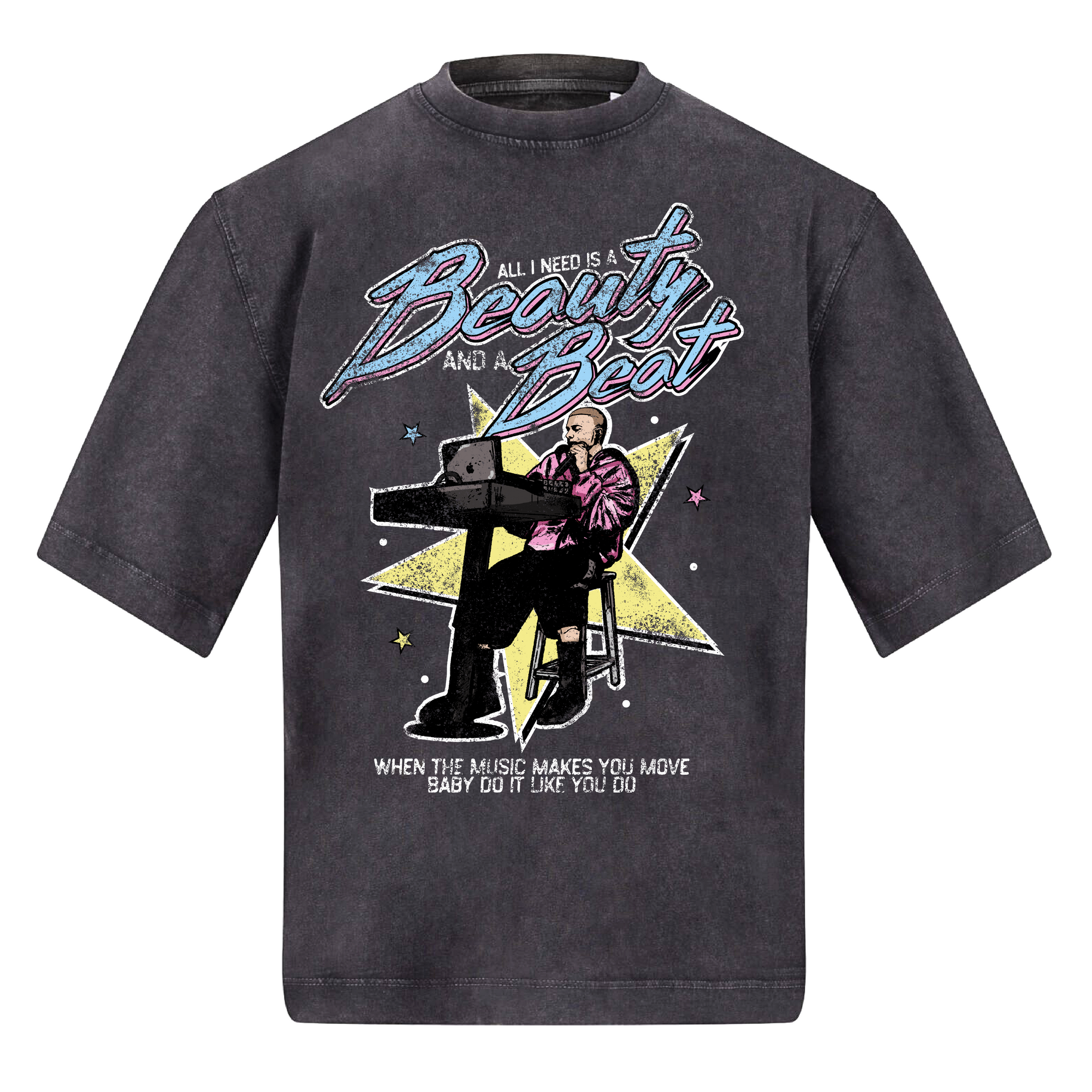 Beauty and a Beat Oversized Washed T-Shirt