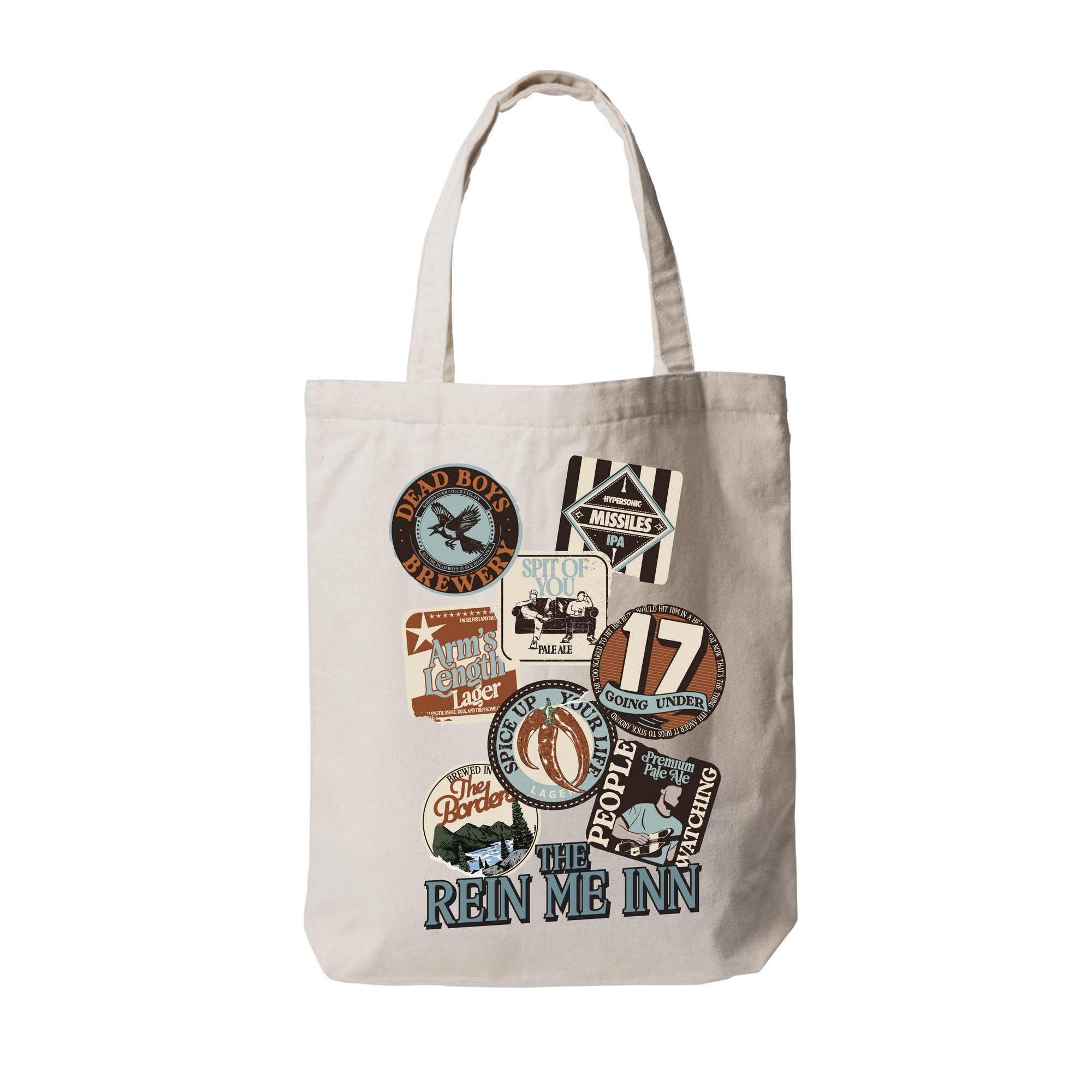 Rein Me Inn Beer Mats Tote Bag