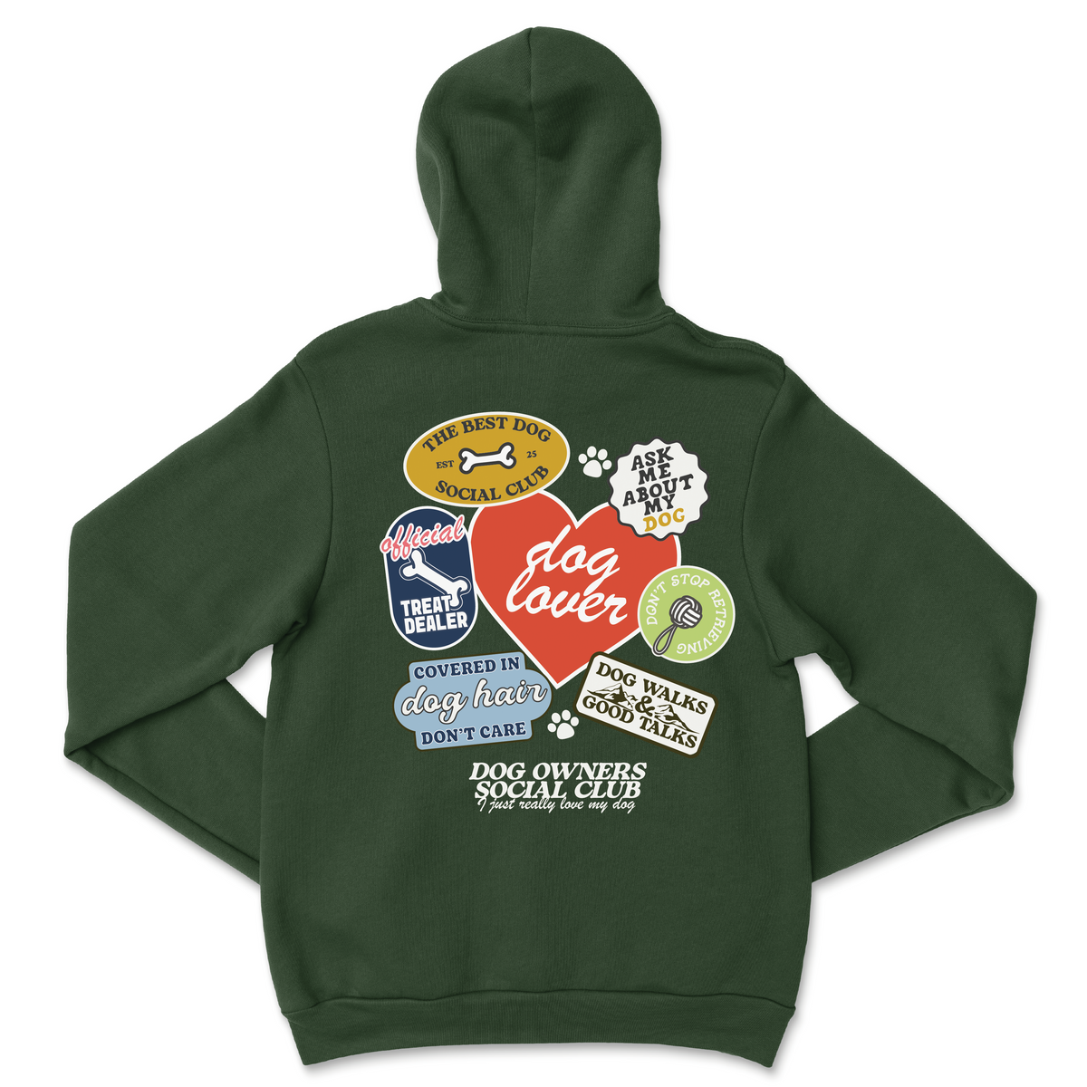 Dog Lovers Sticker Hoodie
