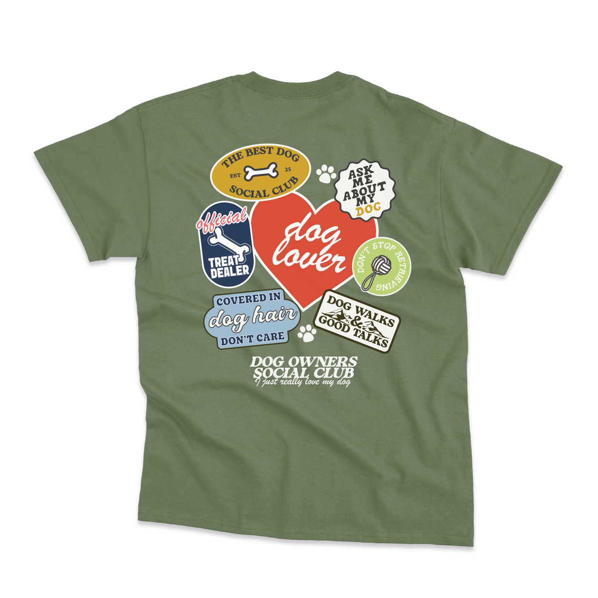 Dog Lovers Sticker T-Shirt