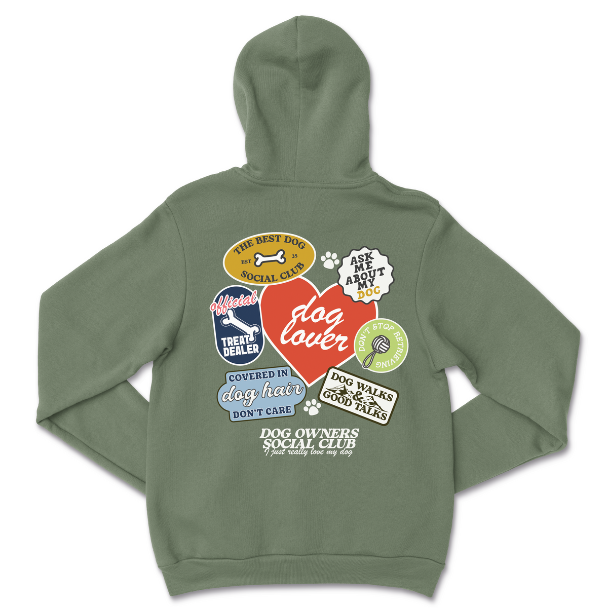 Dog Lovers Sticker Hoodie