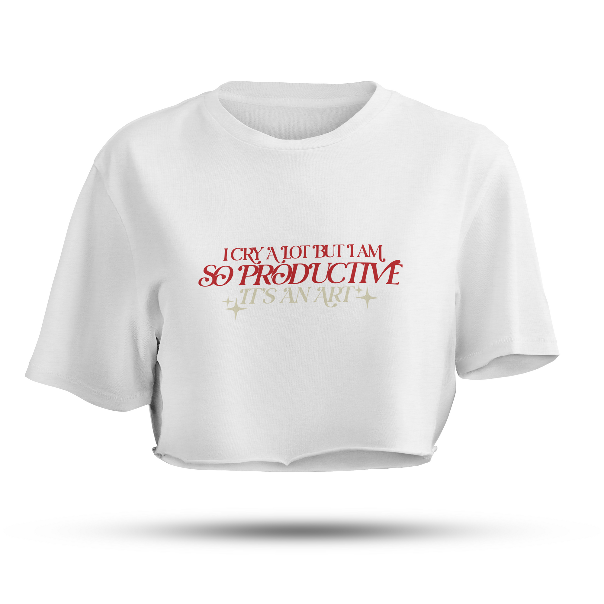 Taylor Swift I Cry A lot (But I am so productive) Cropped Tshirt