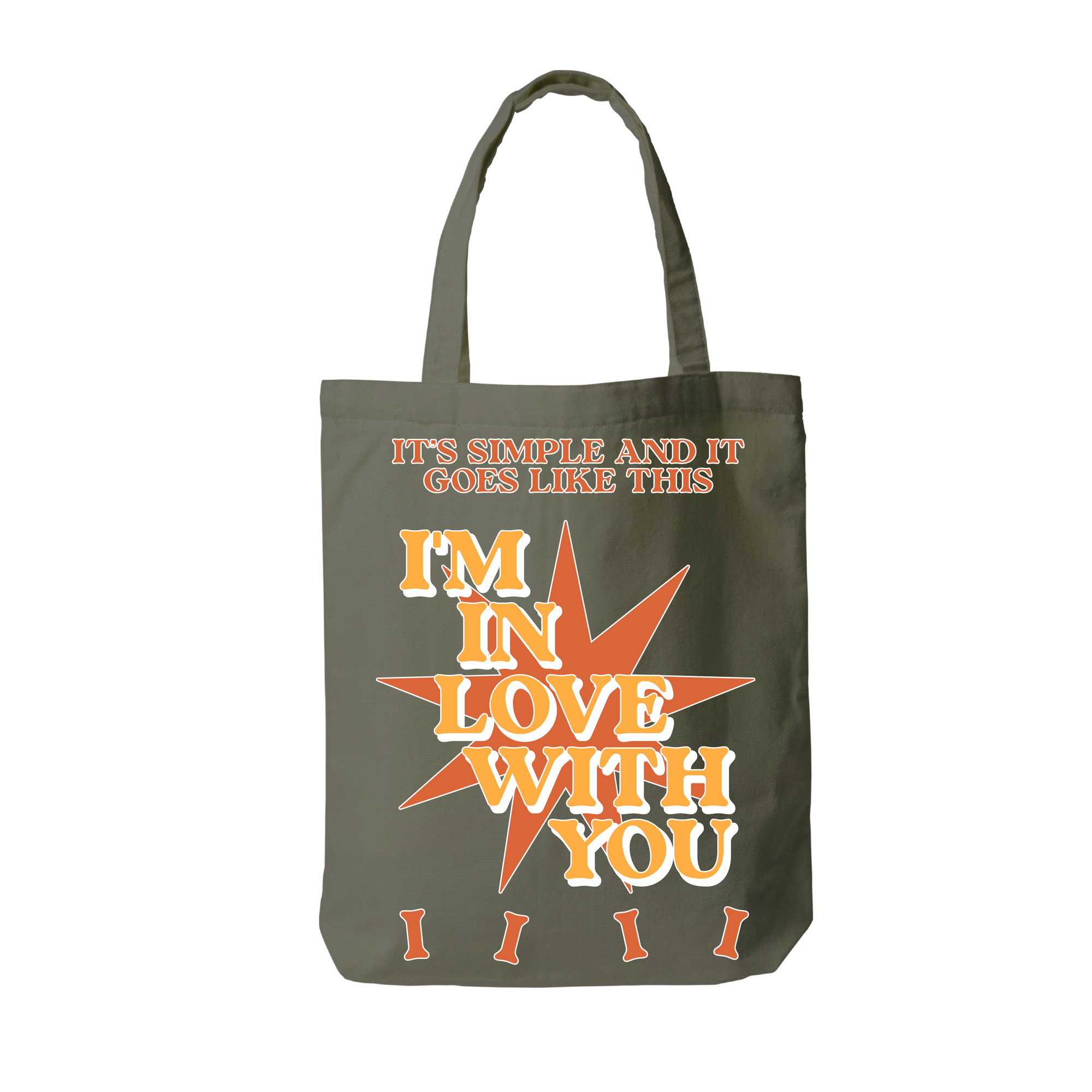 I'm in love with you tote bag
