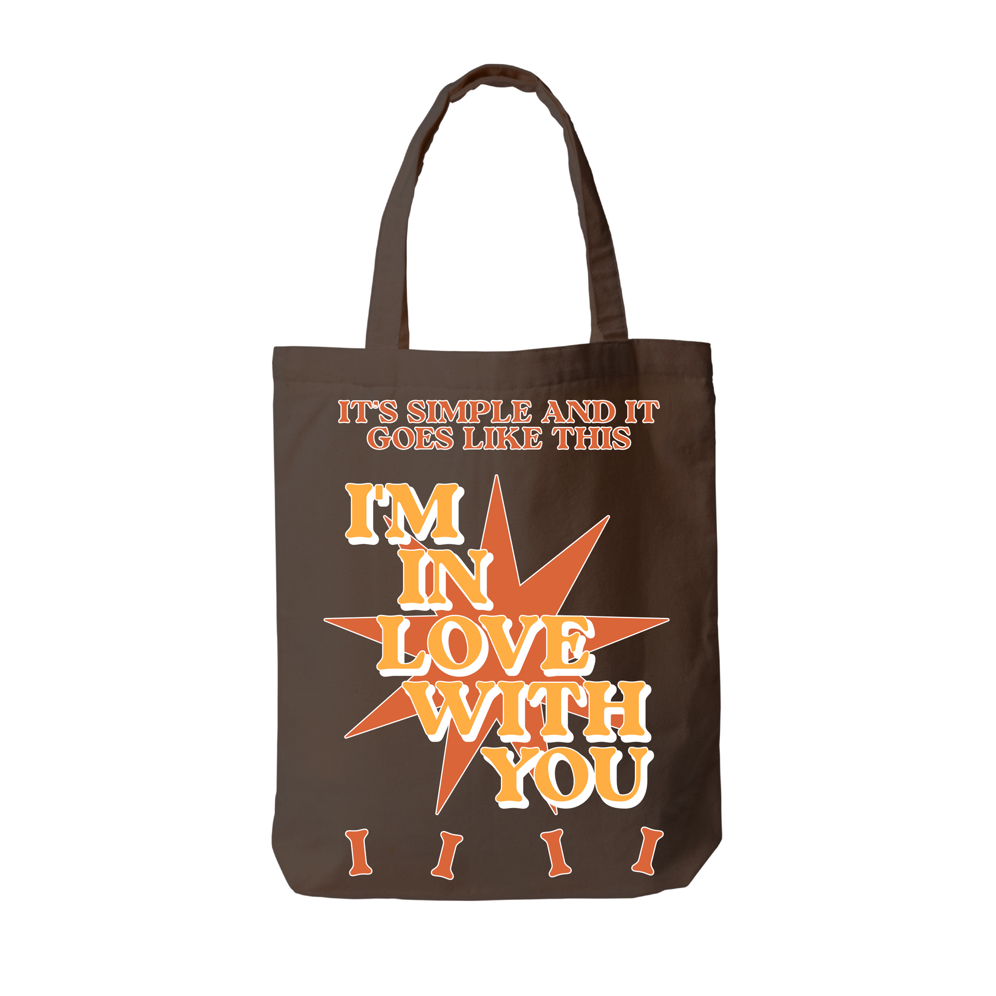 I'm in love with you tote bag