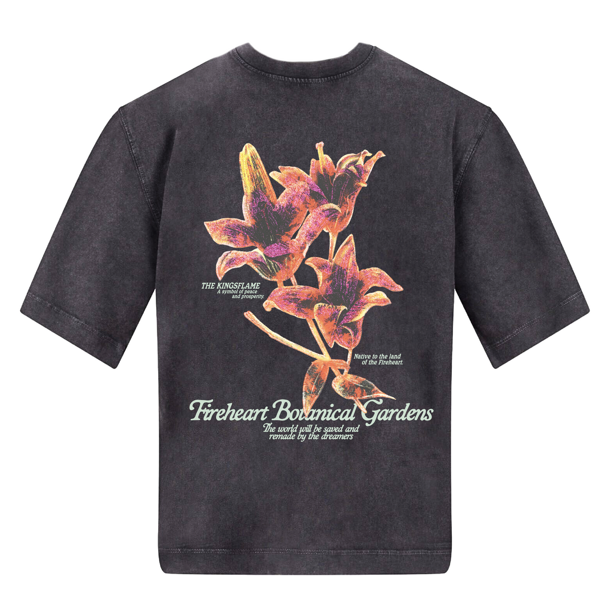 Flower Flame Oversized T-Shirt