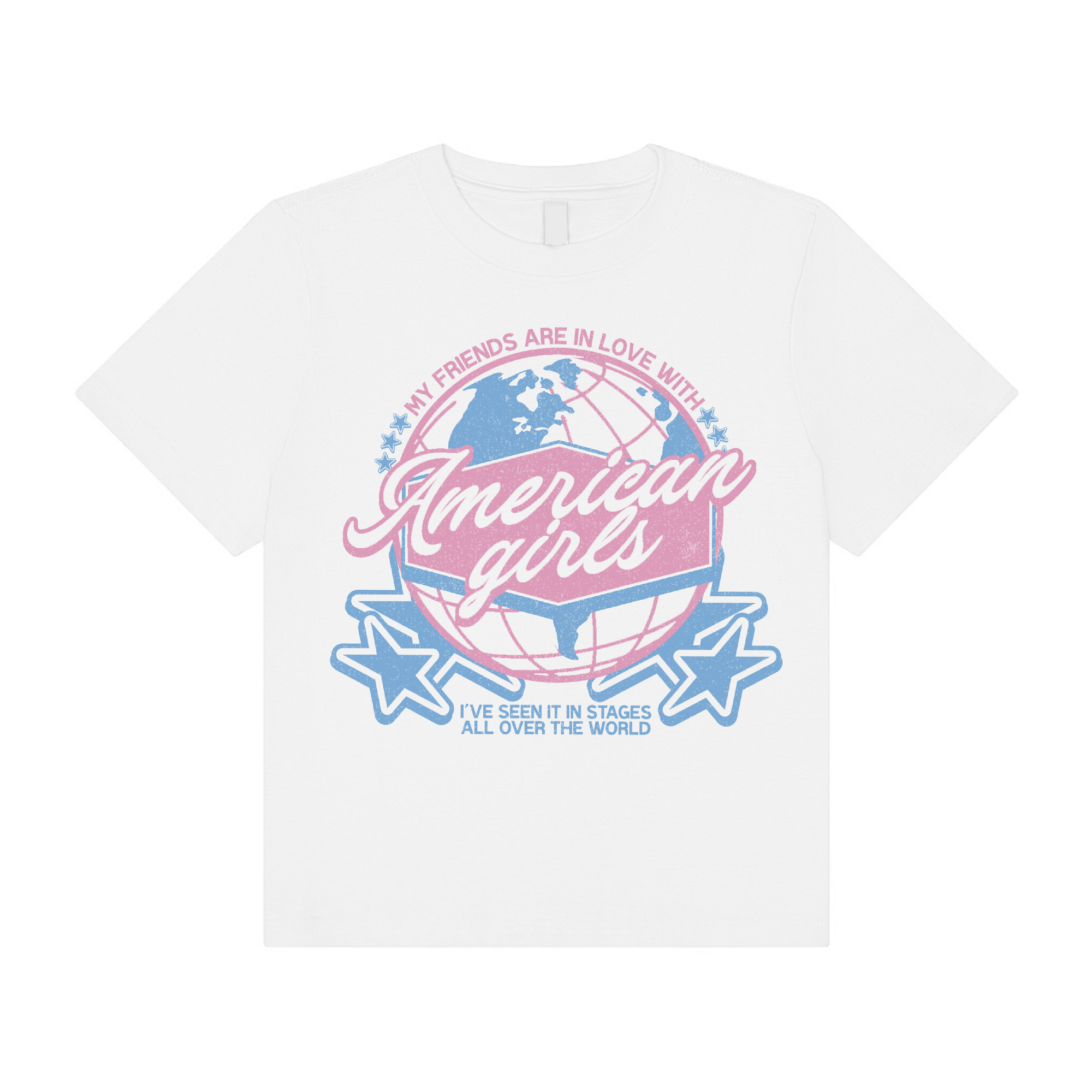 American Girls Globe Boxy Crop