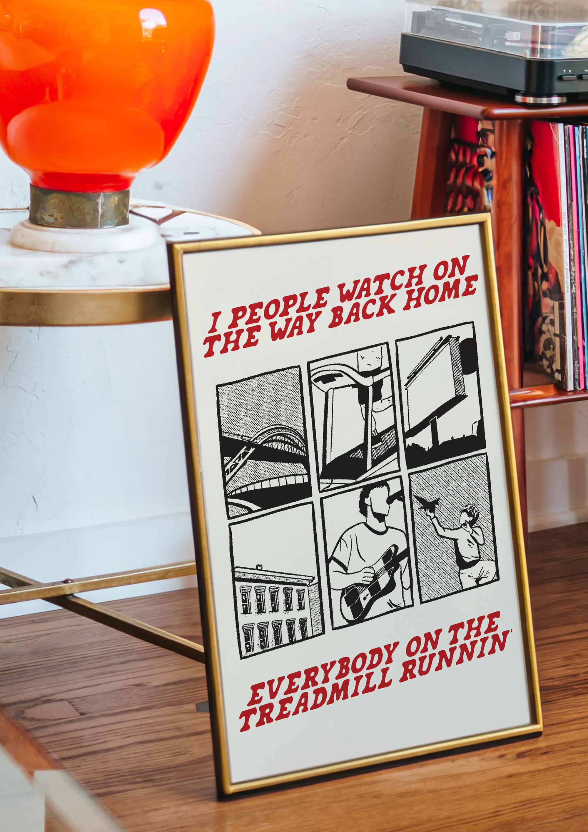 People Watching Poster