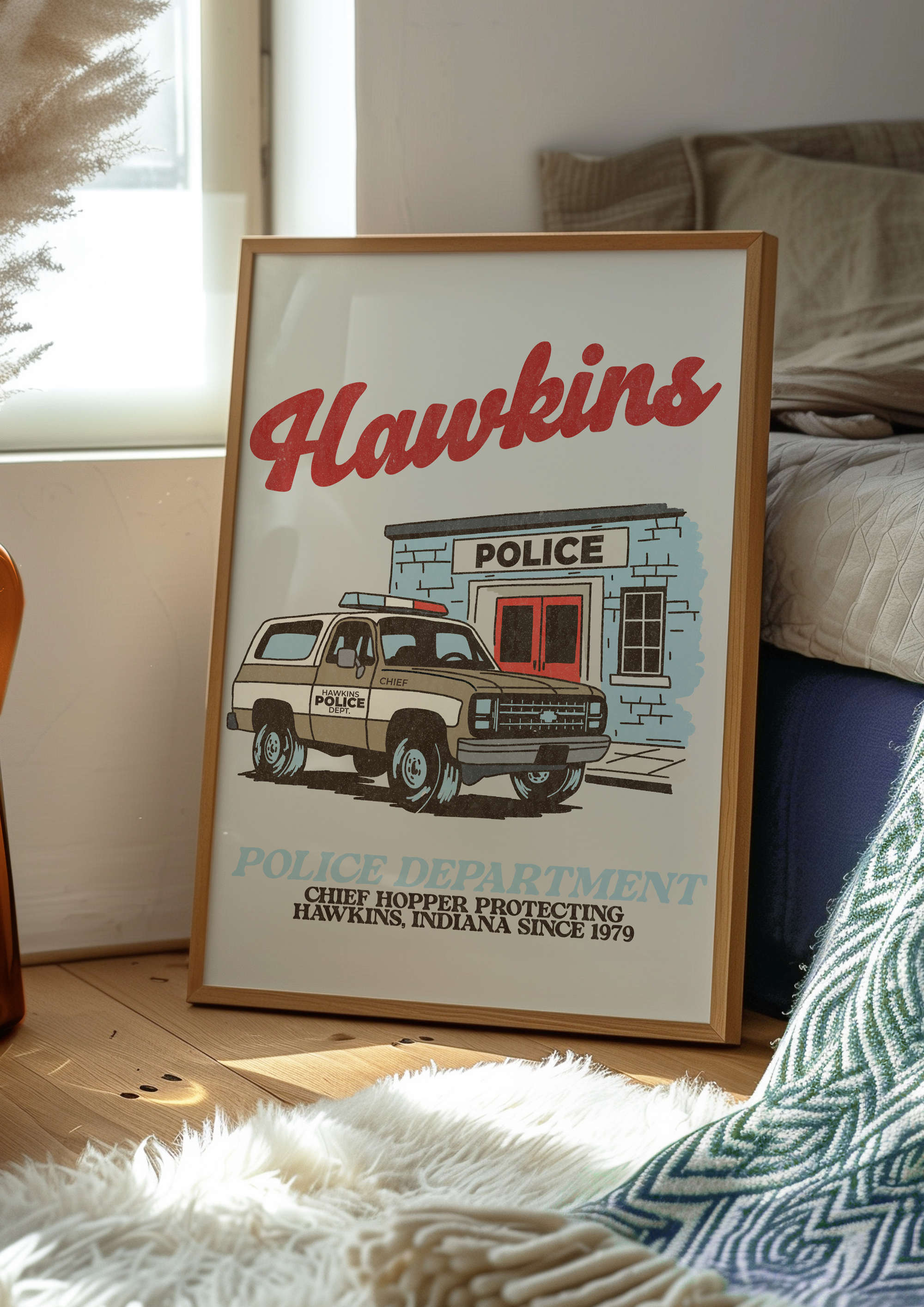 Hawkins Police Dept Poster
