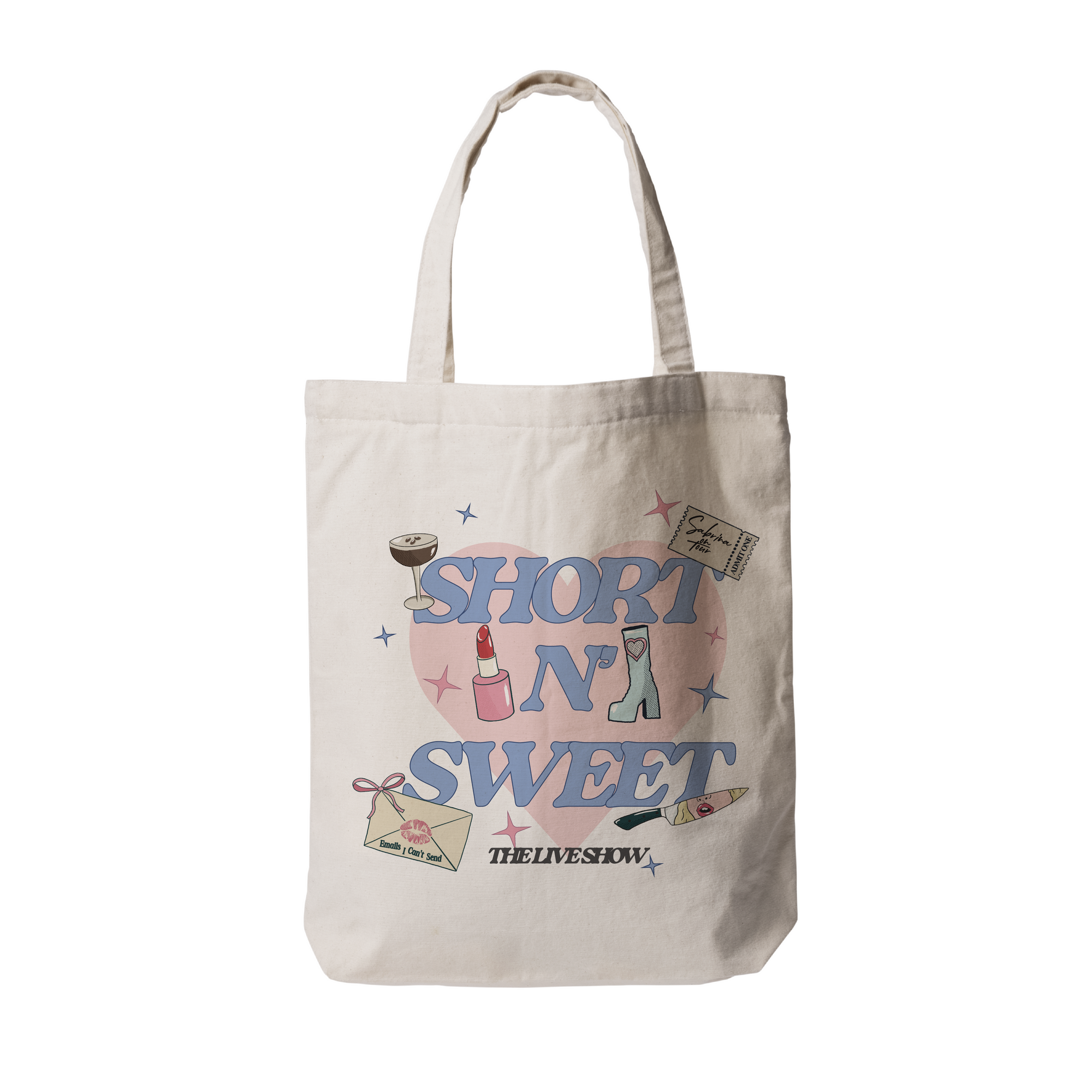 Short N Sweet Heart Tote Bag
