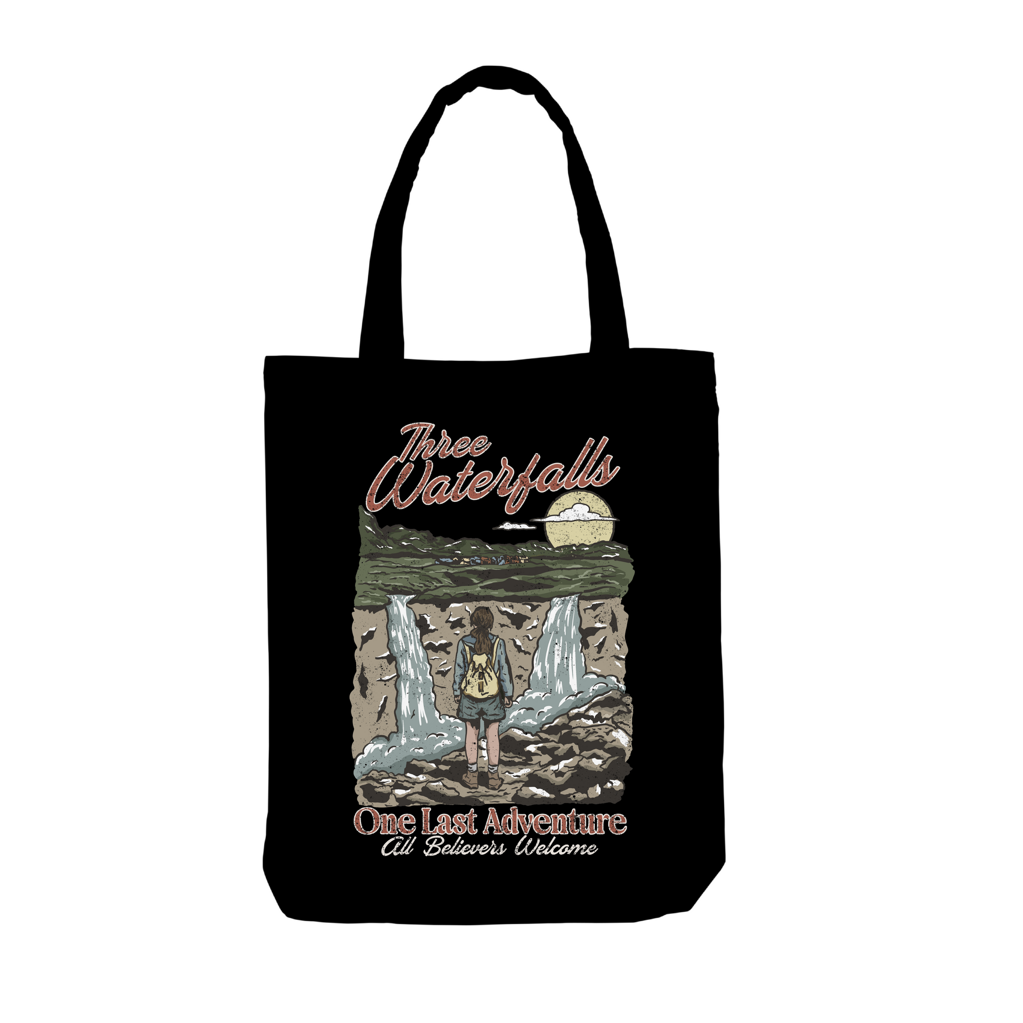 Three Waterfalls Tote bag