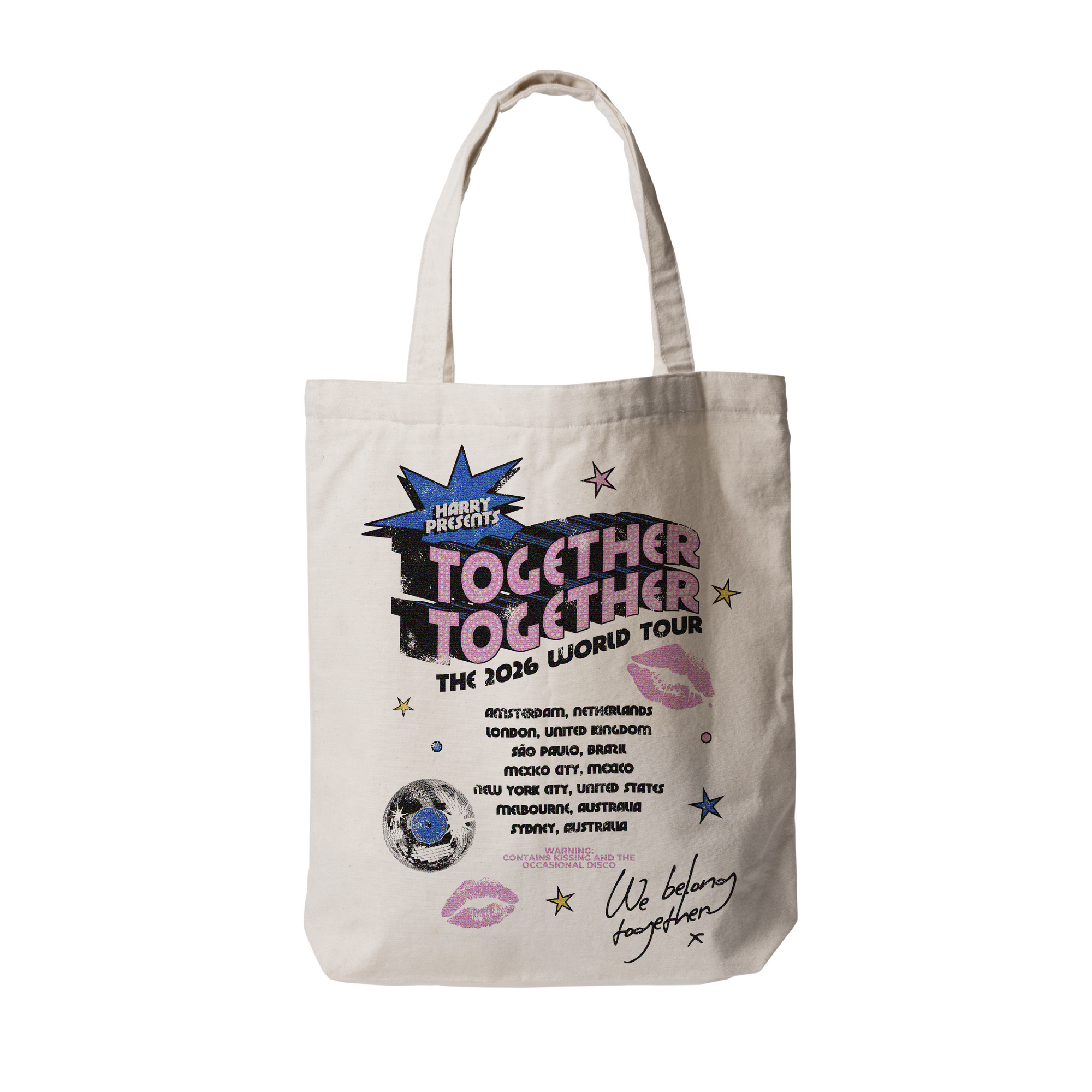 Together Tour Date Tote Bag