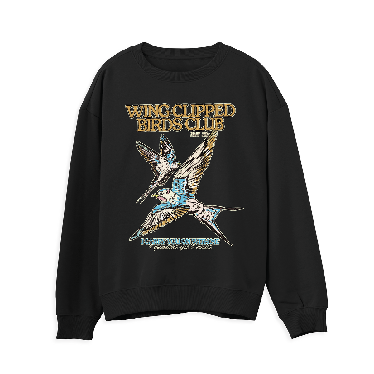 Wing Clipped Birds Sweatshirt