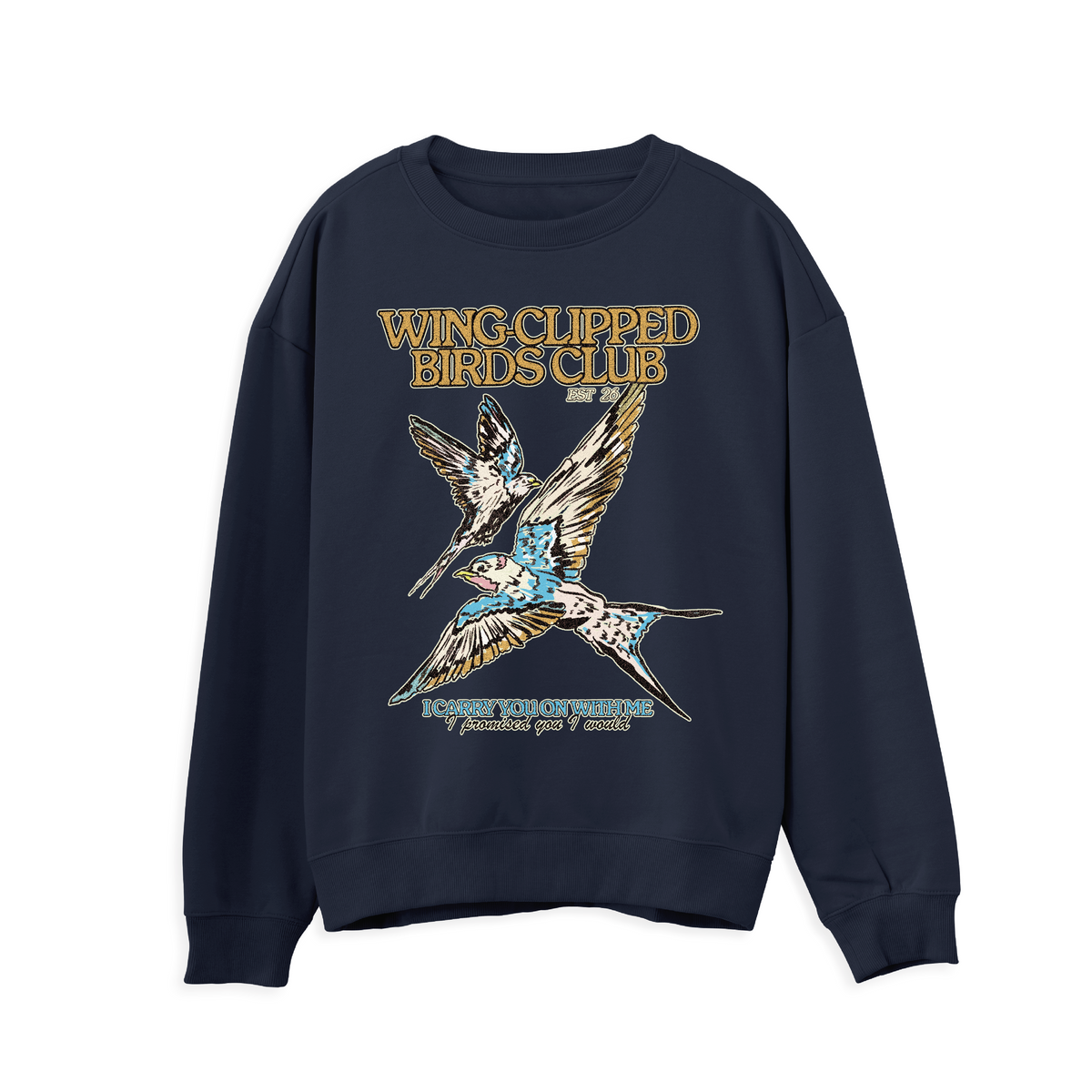 Wing Clipped Birds Sweatshirt