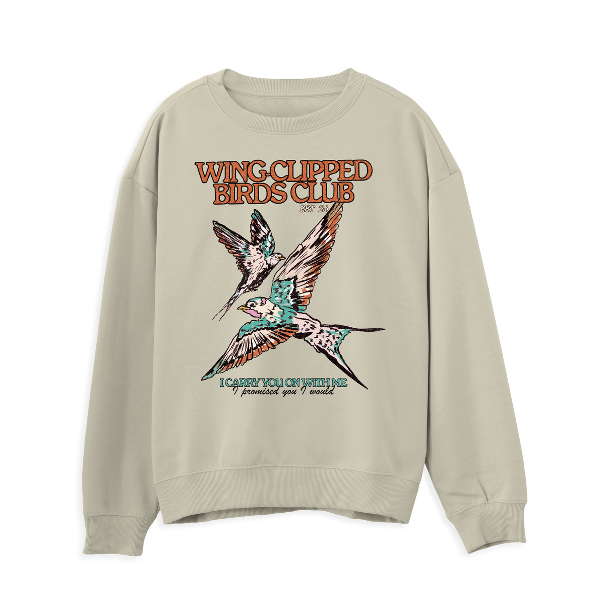Wing Clipped Birds Sweatshirt