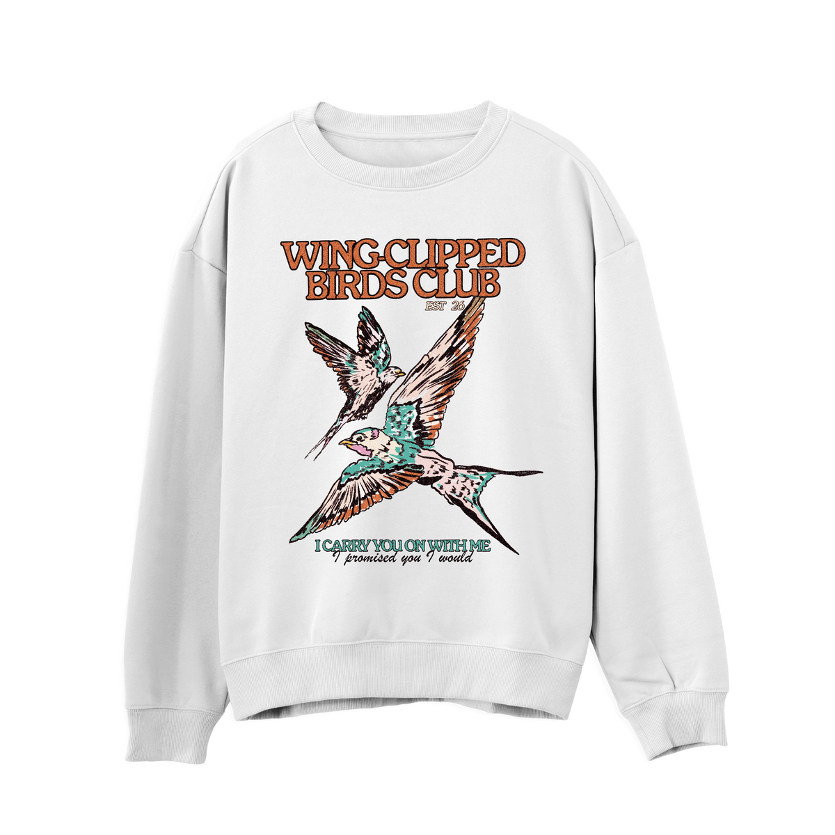 Wing Clipped Birds Sweatshirt